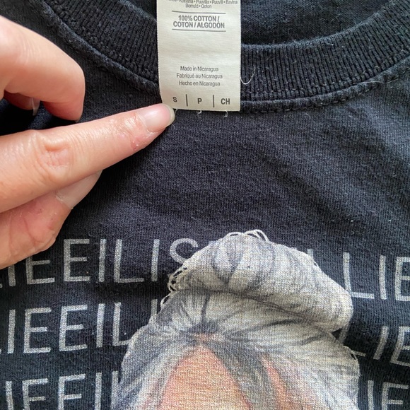Billie Eilish lot black t-shirts all size small - Picture 5 of 7